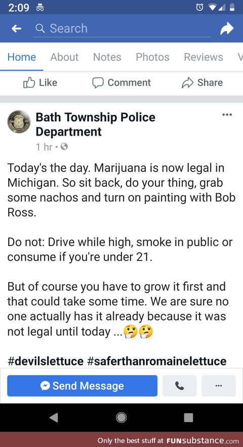Weed is legal today, the po po got jokes