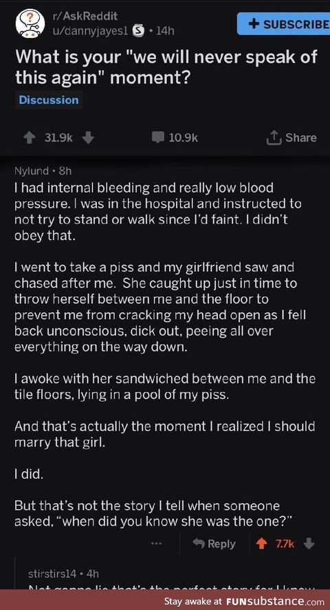 Guy finds the one