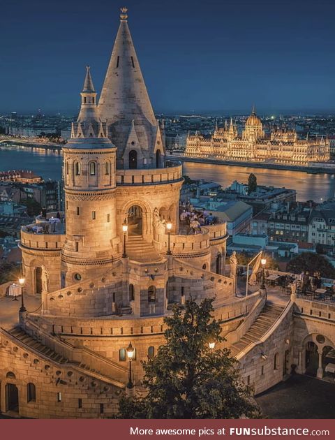 Budapest in the evening, Hungary