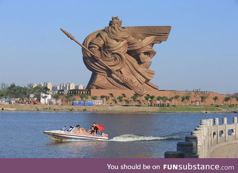 World's most badass statue (God of war, China)