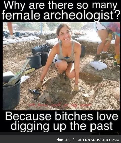 Female archeologist