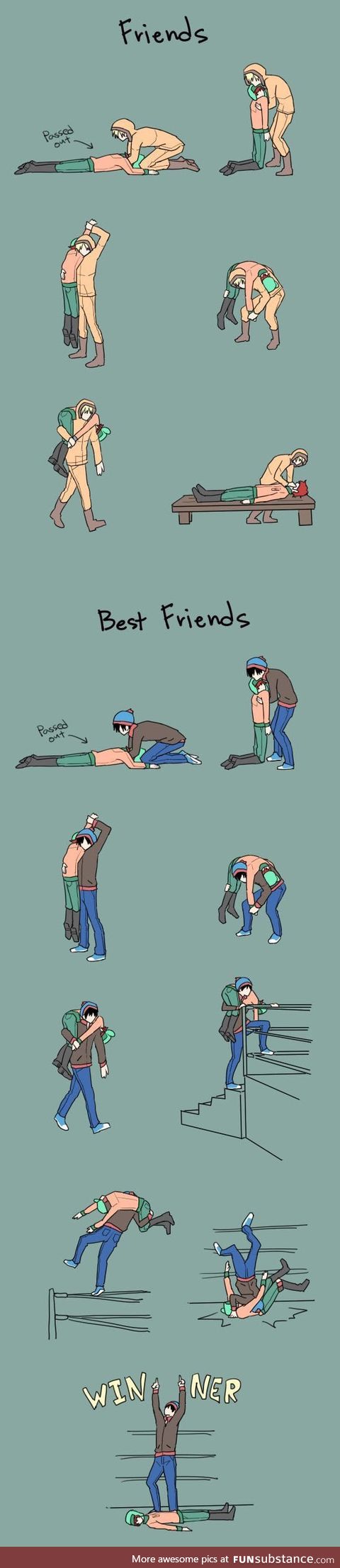 Friends vs. Best friends