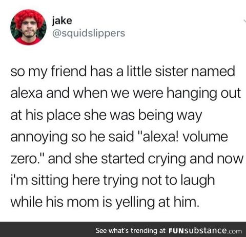 Alexa, stop crying