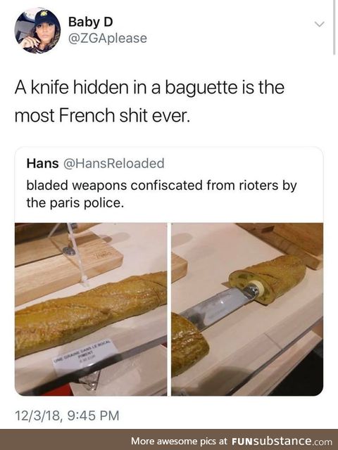 Of course it's french