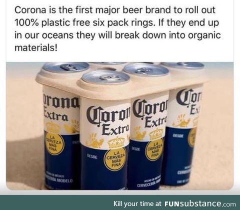 Corona finally understood the impacts and its responsibility of plastic ring packaging