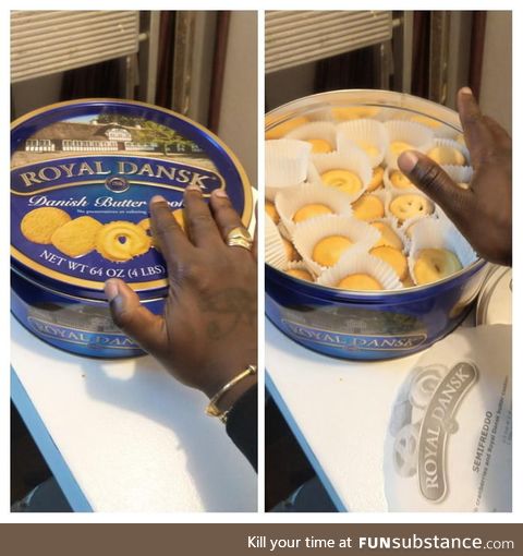 When you open one of these and it has actual cookies instead of sewing supplies or random