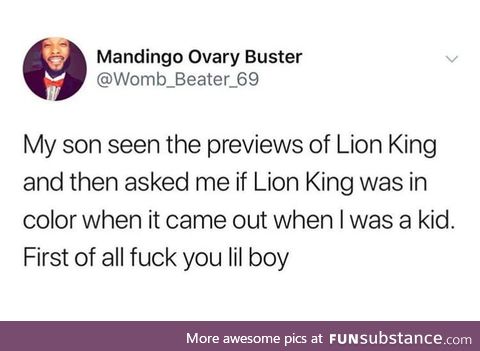 Lion king already causing problems between generations