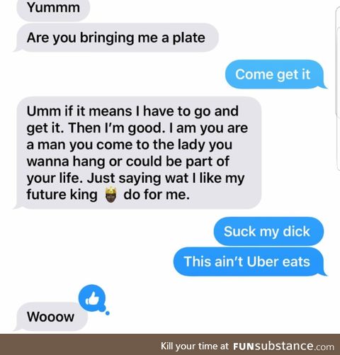 This ain't Uber eats