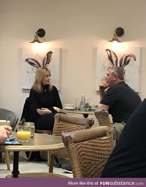 Two bunnies having a chat