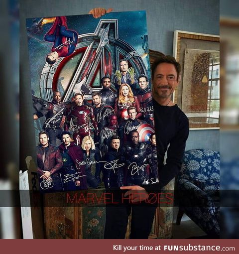 A beautiful painting for the fans love Marvel