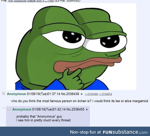 Most famous person on 4chan?