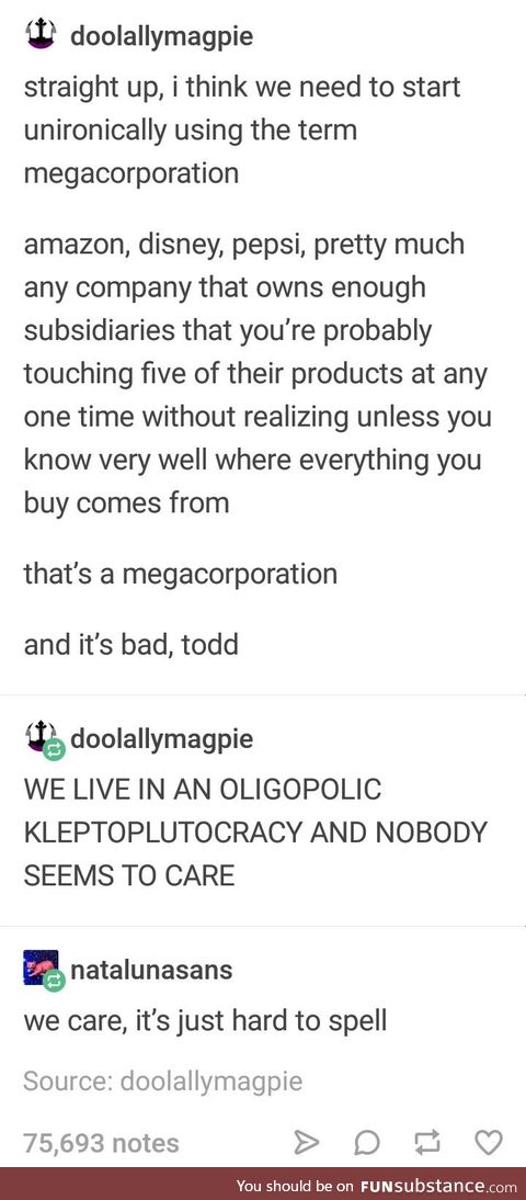 Megacorp are people too