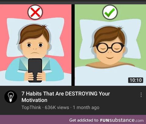 Apparently the key to good motivation is sleeping with your glasses on