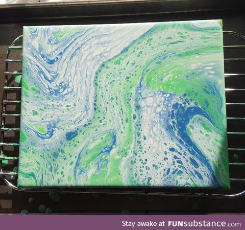 I love everyones art! Here's some of mine, 1st acrylic pour