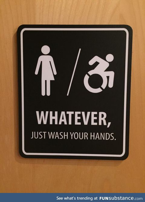 This bathroom sign