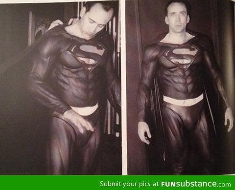 Nic cage almost became superman in the 90's