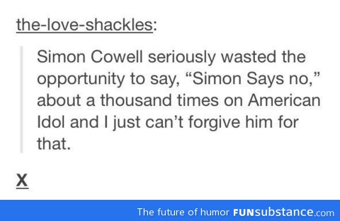 "simon says no"