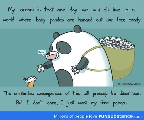 I want my free panda too