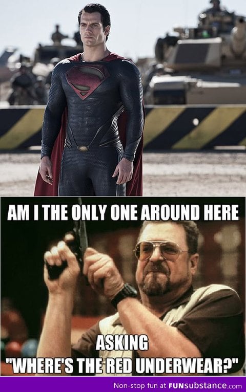 It's good that he wore it right in the new superman