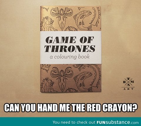 Game of thrones coloring book