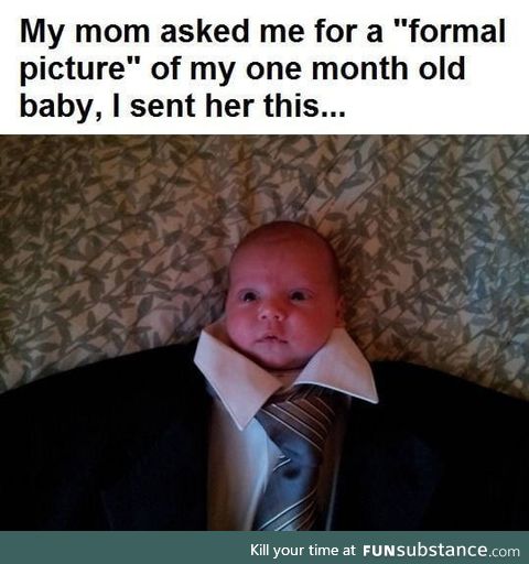 Formal baby picture