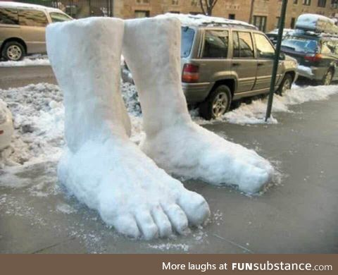 Well they did say there would be 2 feet of snow