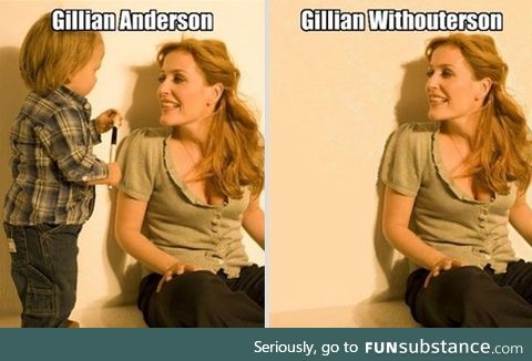 Gillian anderson. Gillian withouterson