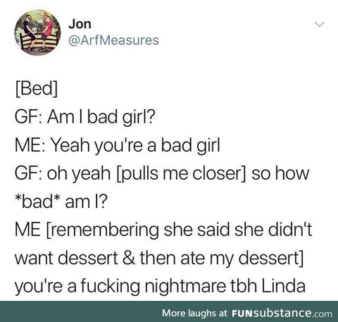 Jesus, Linda!