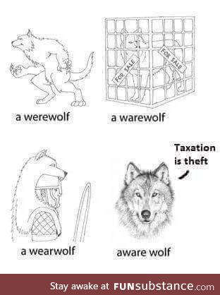 Different kinds of wolves