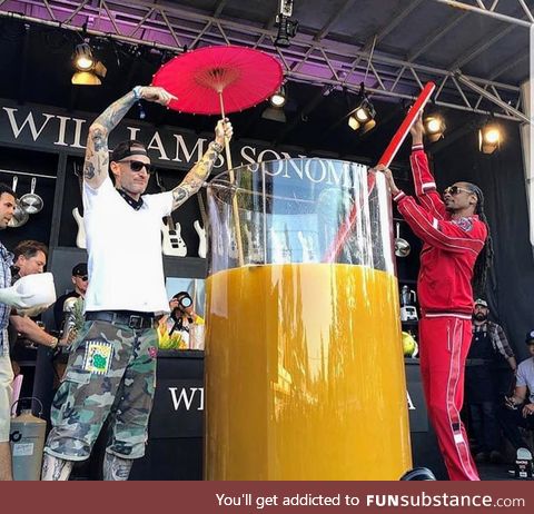 Snoop Dogg broke the Guinness World Record for largest gin and juice