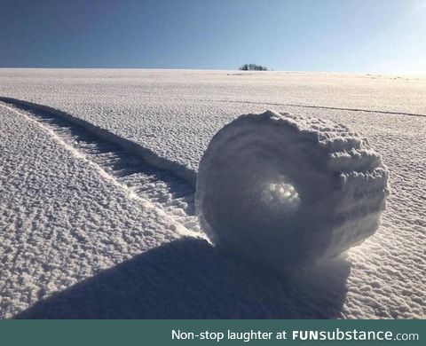 Snow Rollers are like bad ass winter tumbleweed