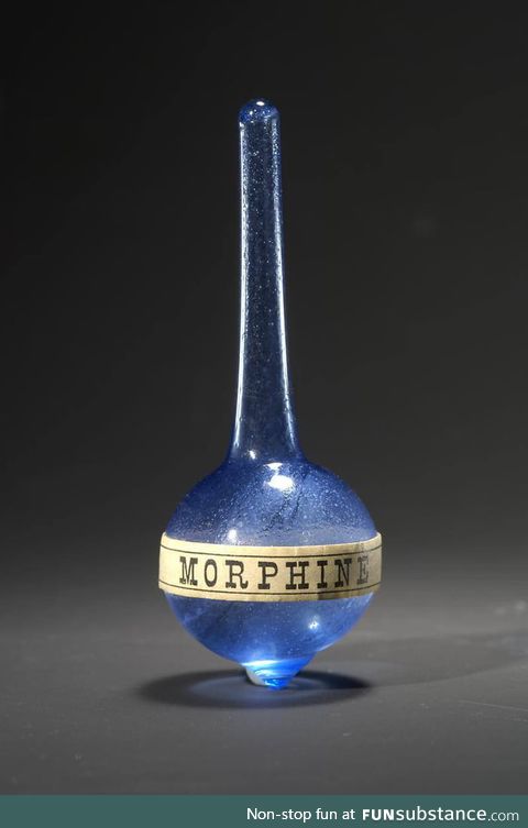 A morphine bottle from about 1880