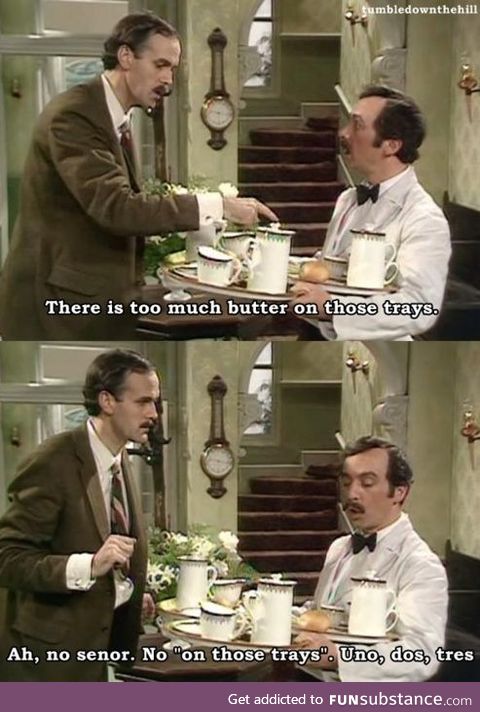 Fawlty Towers: On Those Trays