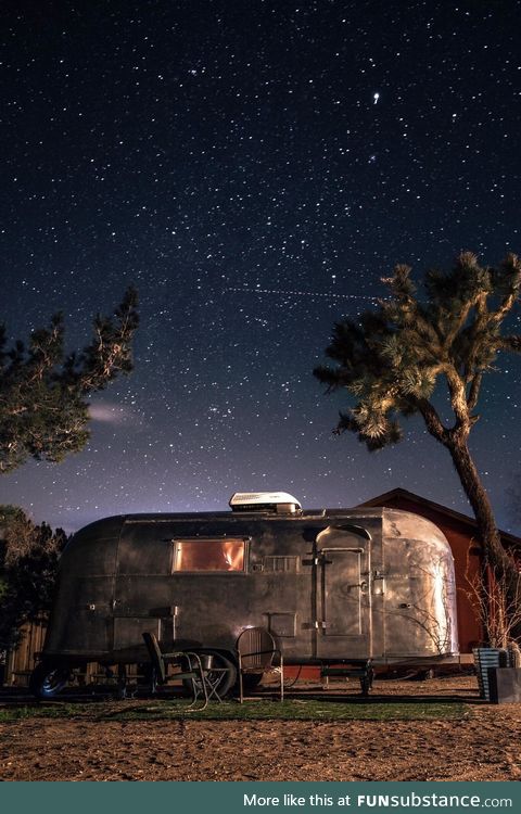 The airstream we stayed in just outside of Joshua Tree National Park