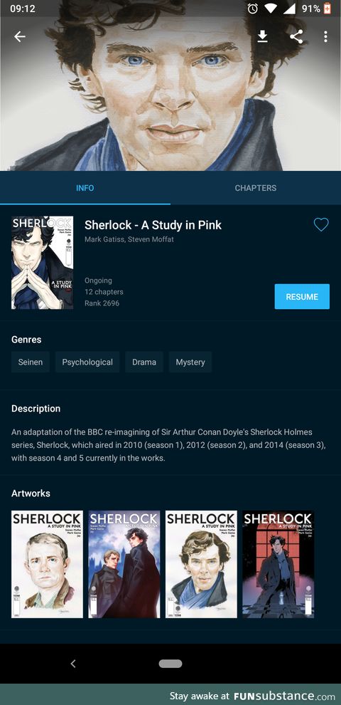 A Sherlock manga....My life is complete