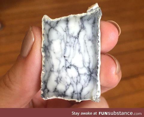 Marble-like cheese