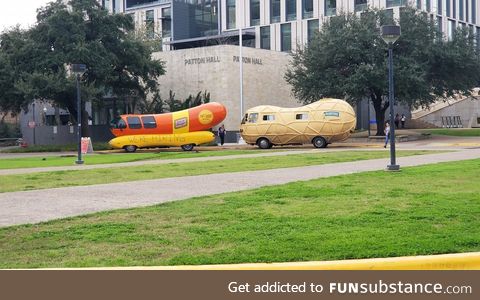 The Nut Bus is behind The Weiner Mobile