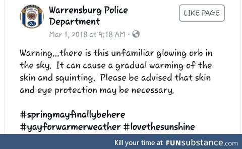 My hometown's PD is hilarious