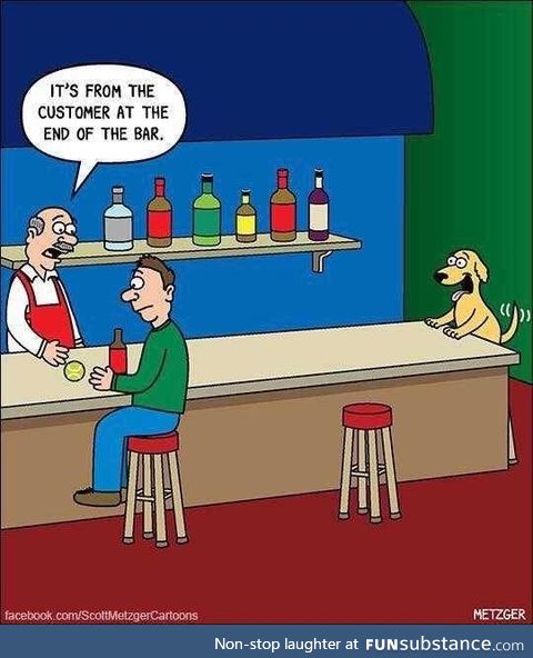 At the bar