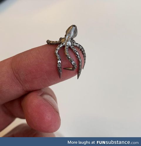 This very small, 3D printed octopus