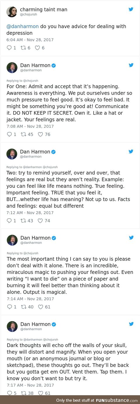 Saint Dan Harmon (creator of Rick and Morty) answered to a twitter user a question about