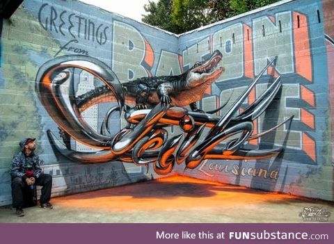3D Graffiti by Odeith