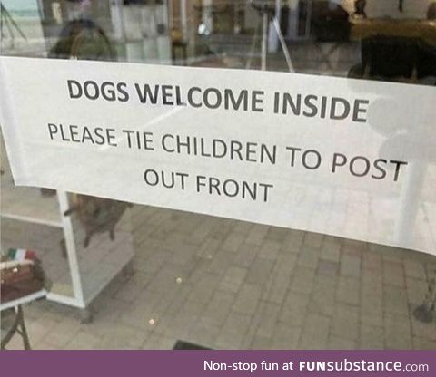 Dogs are always welcome!