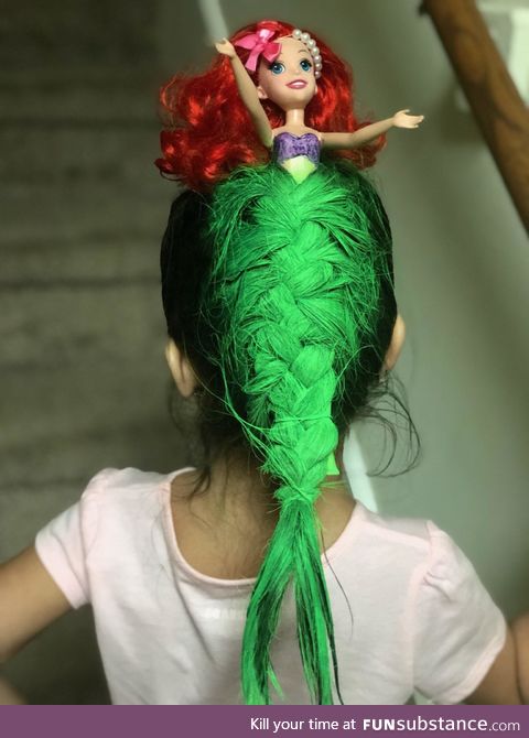 Crazy hair day at school