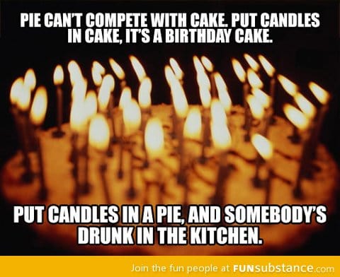 Pie vs. Cake