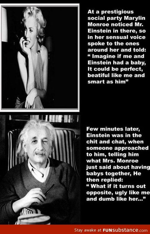 Einstein knows stuff