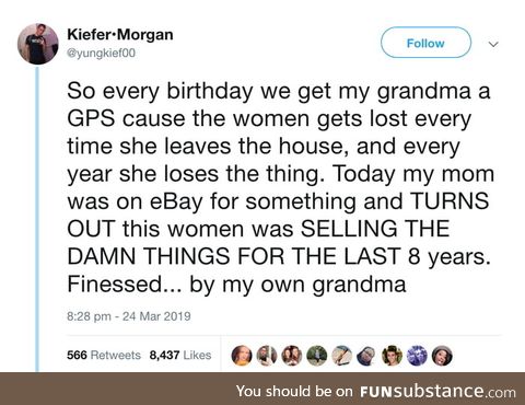 Grandma's got a plan
