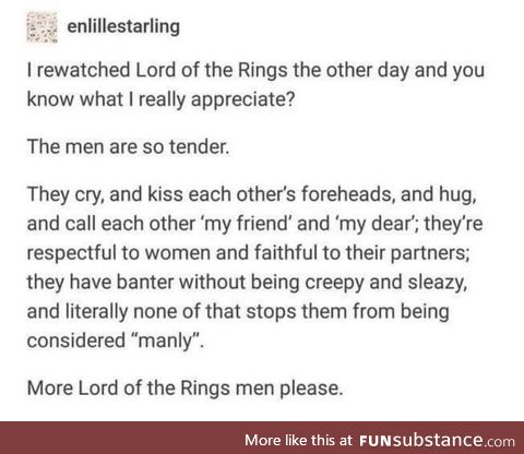 More Lord of the Rings Men please