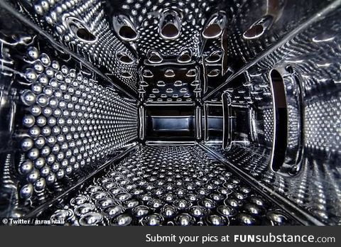 Inside of a cheese grater