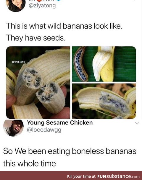 More like nutless bananas